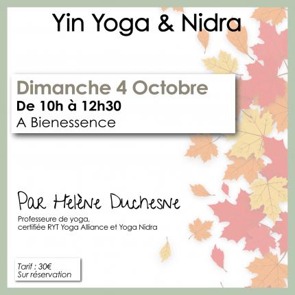 Yin yoga et Nidra