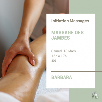 Initiation au massage - Massage des jambes