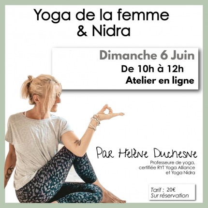 (En ligne) Atelier de Yoga - Yoga de la Femme et Nidra - Préparer l'Eté