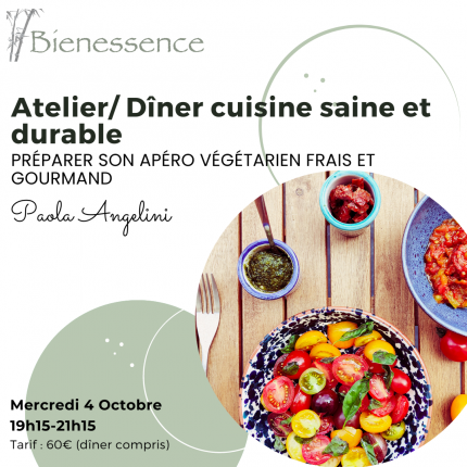 Atelier / Dîner Cuisine Saine et Durable