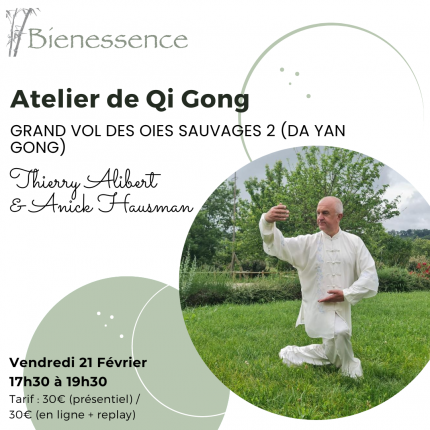 Atelier de Qi Gong - Grand vol des oies sauvages 2 (Da Yan Gong) - Présentiel & en ligne